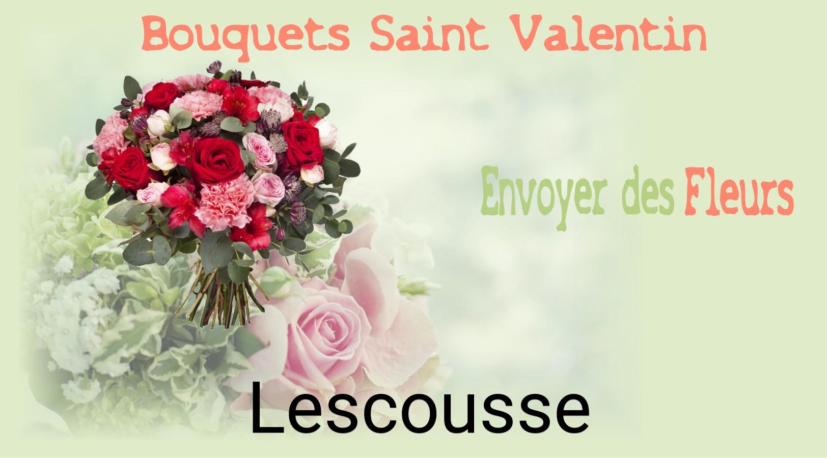 Roses de Saint-Valentin livrées à Lescousse